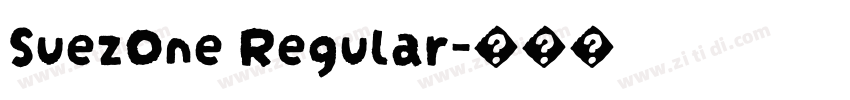 SuezOne Regular字体转换